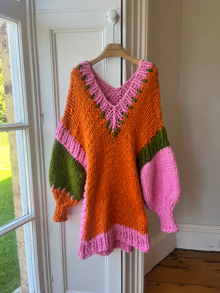 Wren Midi Grobstrick-Cardigan (Beispiel)