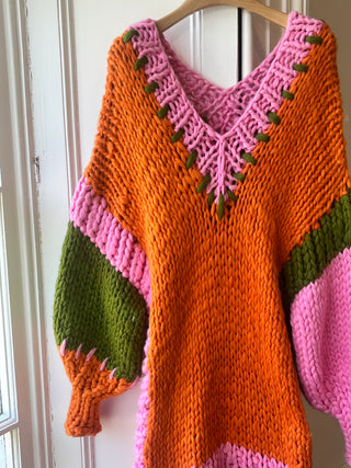 Wren Midi Grobstrick-Cardigan (Beispiel)