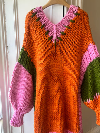 Wren Midi Grobstrick-Cardigan (Beispiel)