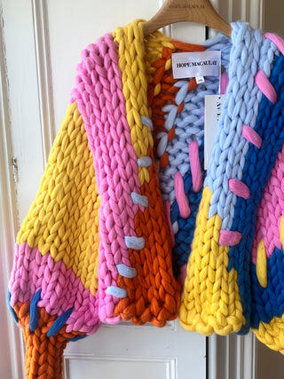 Wren Midi Grobstrick-Cardigan (Beispiel)