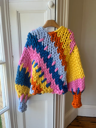 Wren Midi Grobstrick-Cardigan (Beispiel)