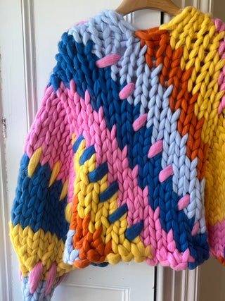 Wren Midi Grobstrick-Cardigan (Beispiel)