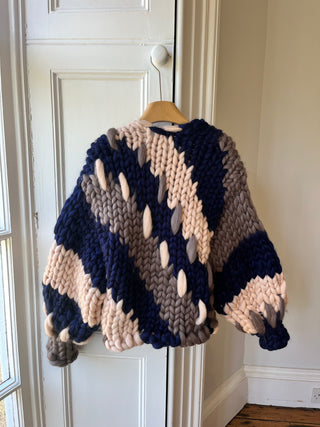Wren Midi Grobstrick-Cardigan (Beispiel)