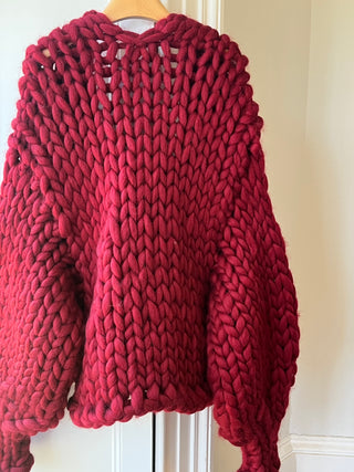 Wren Midi Grobstrick-Cardigan (Beispiel)