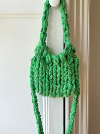 1of1 Irish Alpaca Green Colossal Knit Crossbody Bag (Sample)