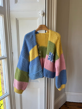 Wren Midi Grobstrick-Cardigan (Beispiel)