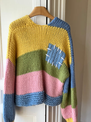Wren Midi Grobstrick-Cardigan (Beispiel)