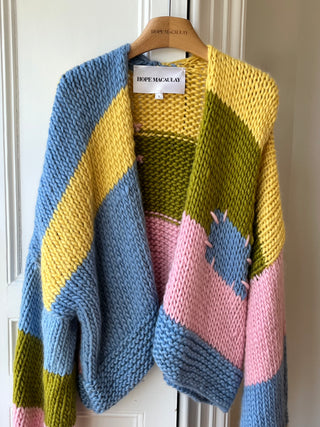 Wren Midi Grobstrick-Cardigan (Beispiel)