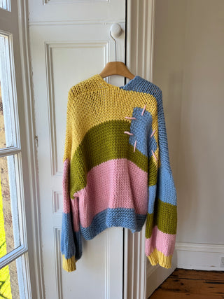 Wren Midi Grobstrick-Cardigan (Beispiel)