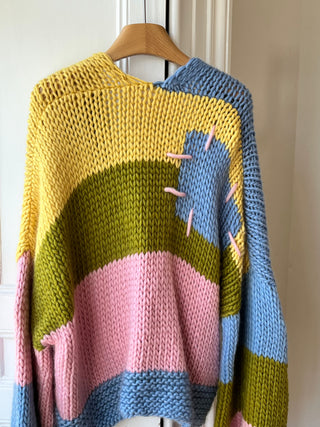 Wren Midi Grobstrick-Cardigan (Beispiel)