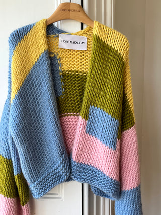 Wren Midi Grobstrick-Cardigan (Beispiel)