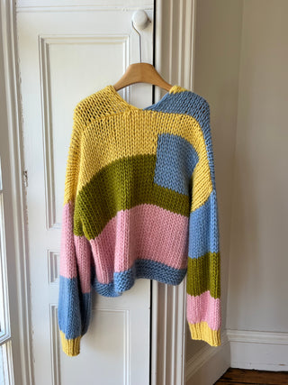 Wren Midi Grobstrick-Cardigan (Beispiel)