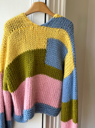 Wren Midi Grobstrick-Cardigan (Beispiel)