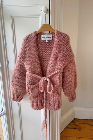 Pink Irish Bow Chunky Knit Cardigan S (Sample)