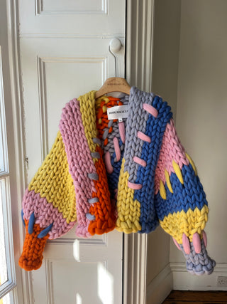 Wren Midi Grobstrick-Cardigan (Beispiel)