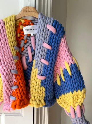 Colourful Prototype Colossal Knit Cardigan #2 S/M (Sample)