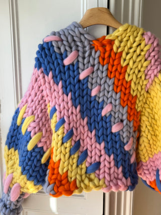 Colourful Prototype Colossal Knit Cardigan #2 S/M (Sample)