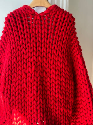 Wren Midi Grobstrick-Cardigan (Beispiel)