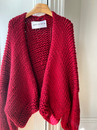Wren Midi Grobstrick-Cardigan (Beispiel)