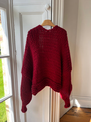 Wren Midi Grobstrick-Cardigan (Beispiel)