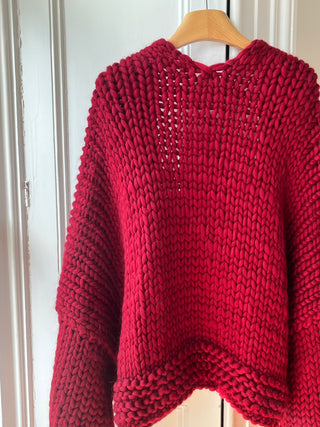 Wren Midi Grobstrick-Cardigan (Beispiel)