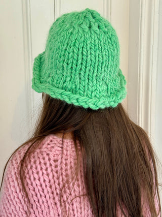 1of1 Irish Alpaca Green Chunky Knit Mushroom Hat (Sample)