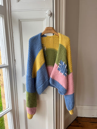 Wren Midi Grobstrick-Cardigan (Beispiel)