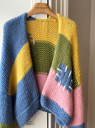 Wren Midi Grobstrick-Cardigan (Beispiel)