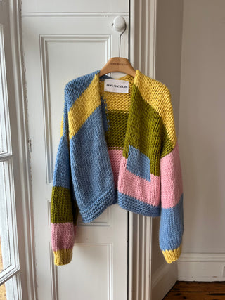 Wren Midi Grobstrick-Cardigan (Beispiel)