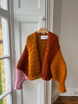 1of1 Pink and Rust Colossal Knit Cardigan M/L (Sample)