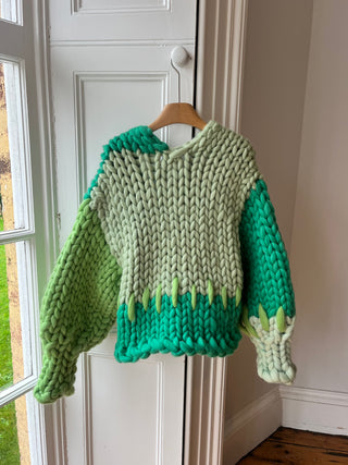 1of1 ストライプコロッサルニットカーディガン（サンプル）