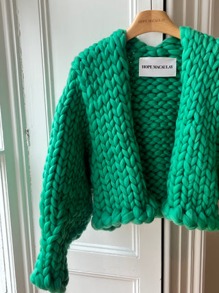 1of1 Jade Green Colossal Knit Cardigan S/M (Sample)
