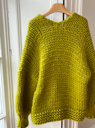 Wren Midi Grobstrick-Cardigan (Beispiel)