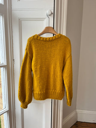 1of1 Mustard Bow Knit Sweater XS/S (Prototype Sample)