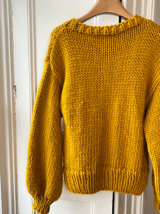 1of1 Mustard Bow Knit Sweater XS/S (Prototype Sample)