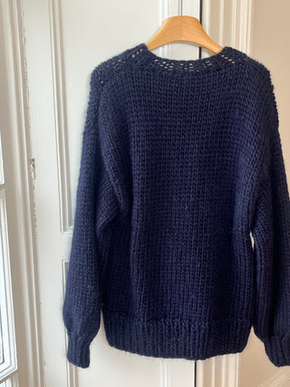 1of1 Navy Bow Knit Sweater S/M (Sample)