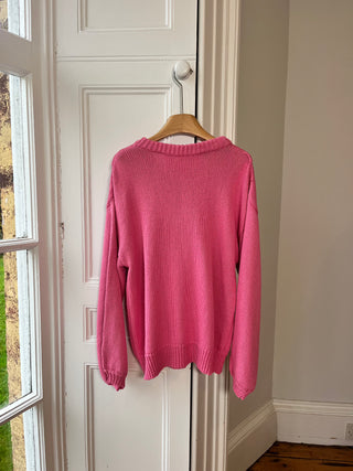 1of4 Pink Bow Cotton Sweater (Sample)