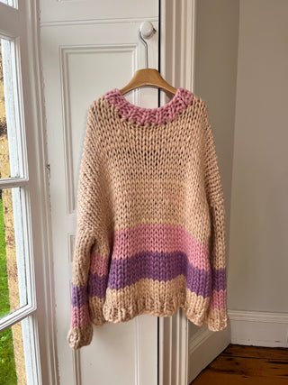 1of1 ストライプコロッサルニットカーディガン（サンプル）