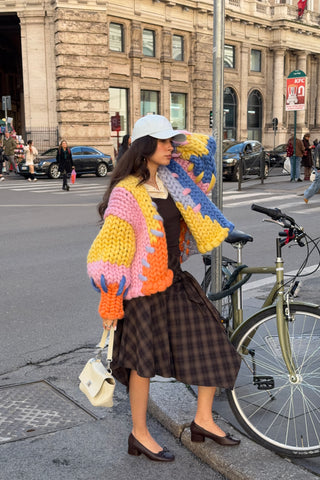 Colourful Colossal Knit Cardigan