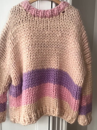 Wren Midi Grobstrick-Cardigan (Beispiel)