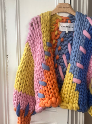 1of1 Colourful Peach Colossal Knit Cardigan S/M (Sample)