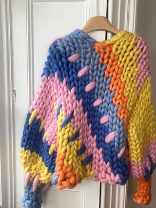 1of1 Colourful Peach Colossal Knit Cardigan S/M (Sample)