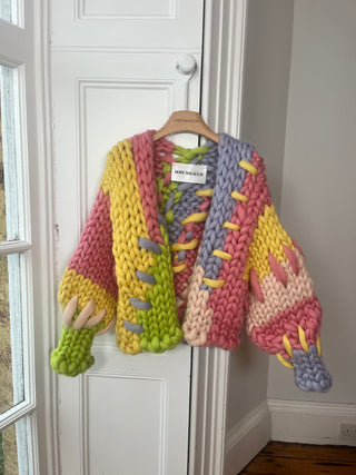 1of1 ストライプコロッサルニットカーディガン（サンプル）