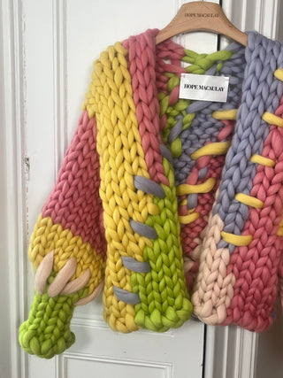 1of1 Pastel Pink Prototype Colossal Knit Cardigan S/M (Sample)