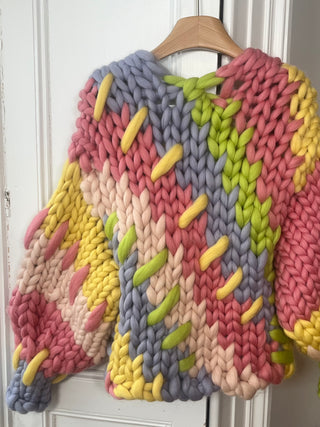 1of1 Pastel Pink Prototype Colossal Knit Cardigan S/M (Sample)