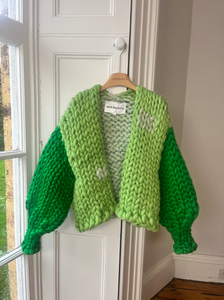 1of1 Green Blend Colossal Knit Cardigan M/L (Sample)