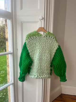 1of1 Green Blend Colossal Knit Cardigan M/L (Sample)