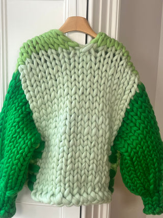 1of1 Green Blend Colossal Knit Cardigan M/L (Sample)