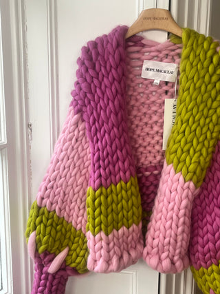 1of1 ストライプコロッサルニットカーディガン（サンプル）