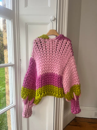 1of1 ストライプコロッサルニットカーディガン（サンプル）